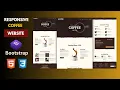 Coffee Website Design Part 9 HTML CSS Bootstrap Tutorial for Beginners Responsive Design