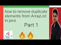 how to remove duplicate elements from ArrayList in java in hindi Shyam Sundar