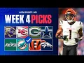 NFL Predictions and Picks For EVERY Week 4 Game Jets at Dolphins Bengals at Broncos Best Bets
