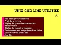 Useful Unix Command Line Utilities