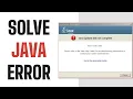How To Fix Java Error Code 1603 - Full Guide 2025