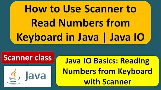 How to Use Scanner to Read Numbers from Keyboard in Java Java IO Java Tutorial