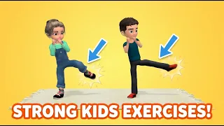STRONG KIDS! 20 Min Workout: Get Stronger At Home