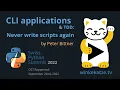 CLI applications TDD Never write scripts again Swiss Python Summit 2022