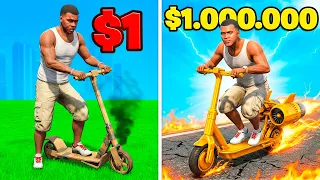 SCOOTER de 1$ vs 1.000.000$ en GTA 5