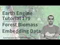 Google Earth Engine Tutorial-179 Forest Biomass Modelling using Satellite Embedding Dataset