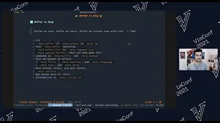 vimconf live 2021 Buffer is King