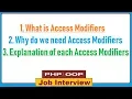 10 What is Access Modifiers Why do we need Access Modifiers Explanation of each Access Modifiers