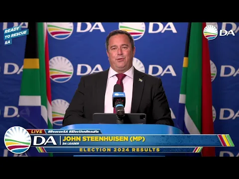 Download MP3 Watch DA Leader John Steenhuisen address the nation on the way forward for the country