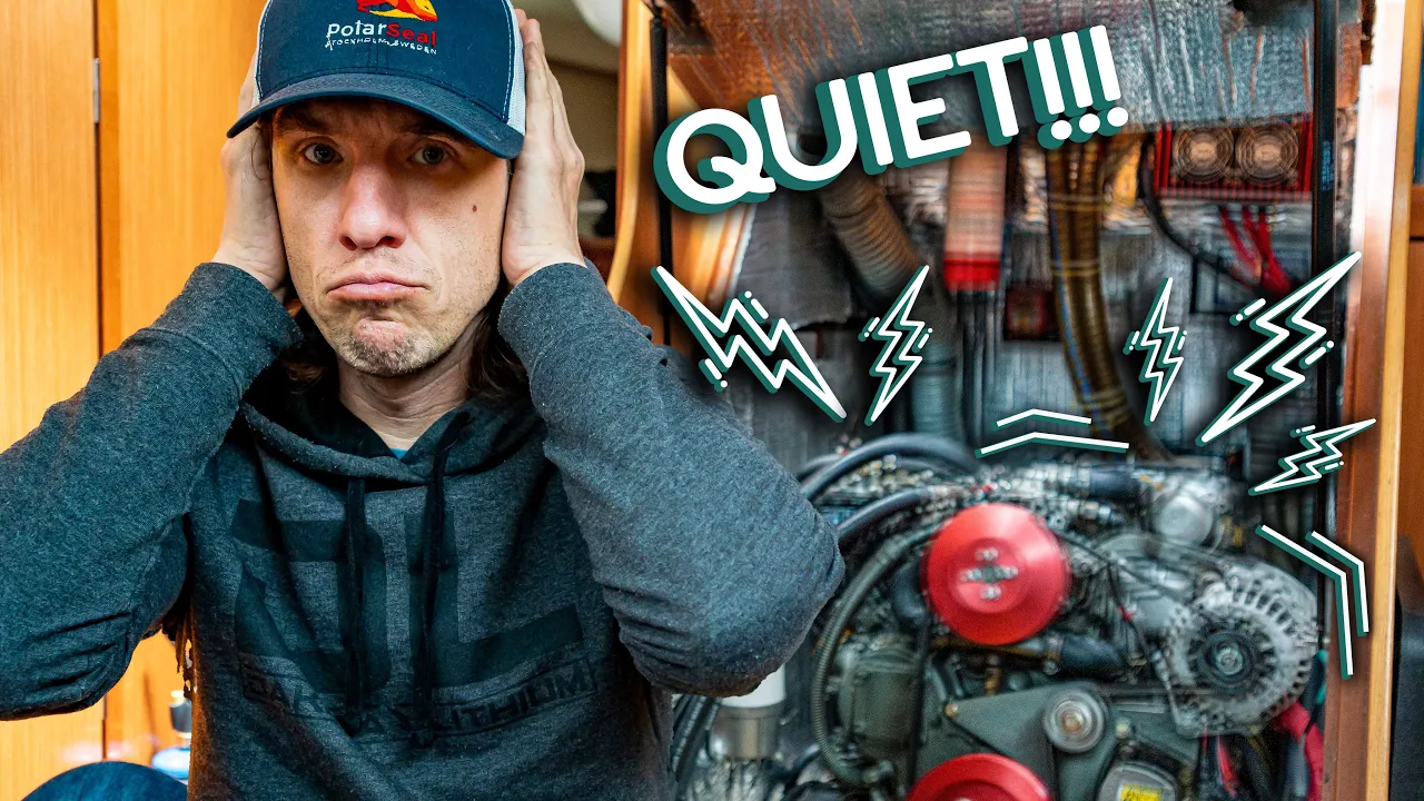 How we made our Sailboat’s Engine 50% quieter  –  [Ryan’s Tech Corner]
