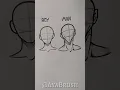 How to draw Boy Man Head Tutorial