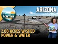Arizona Land for Sale 2 08 acres Quality Shed Mobile Home Friendly Power Water