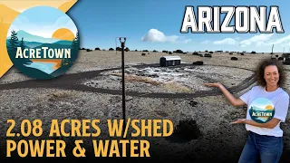 Arizona Land for Sale 2 08 acres Quality Shed Mobile Home Friendly Power Water