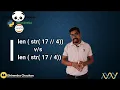 Python Program len str vs len str