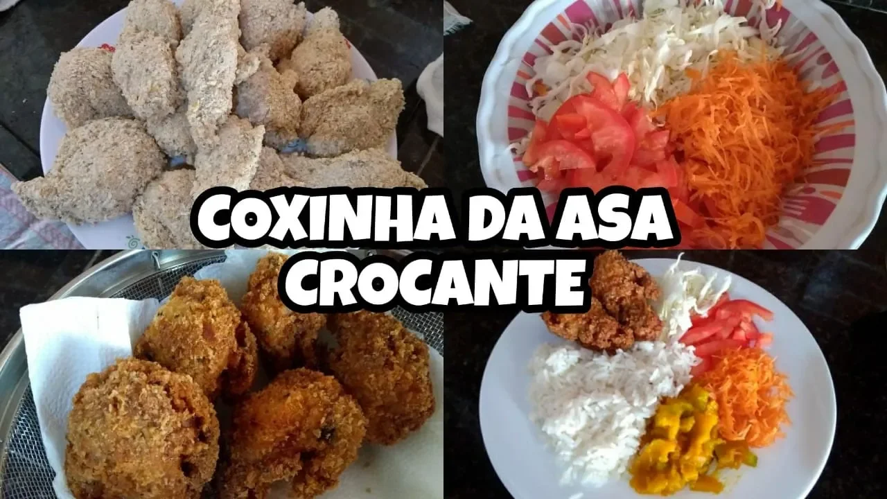NOSSO ALMOÇO DE HOJE COXINHA DA ASA CROCANTE