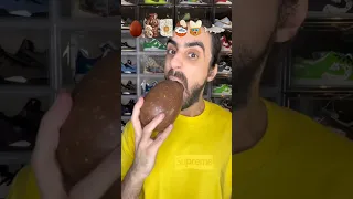 Food ASMR Eating A Giant Chocolate Egg Asmr Food Funny Asmrfood Mukbang Eating 