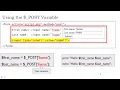 Chapter 3 HTML Forms and PHP