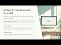 CSV File Import and Export Pandas Python Class XI-XIIth