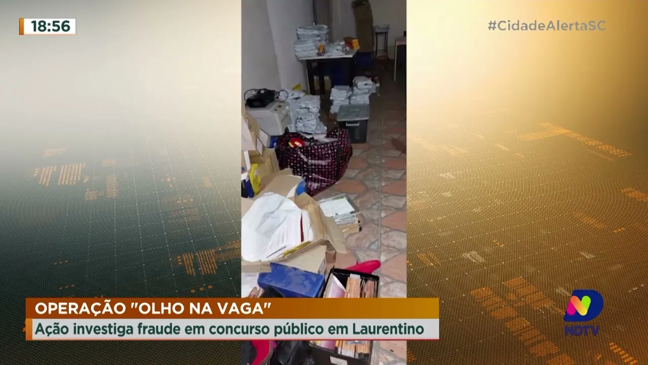 Operação "olho na vaga": ação investiga fraude em concurso público em Laurentino