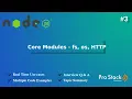 Node JS Core Modules - fs os http By Narasimha Reddy Pro Stack Academy
