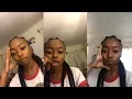 Skai Jackson Instagram Live Stream 21 August 2017