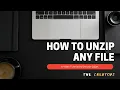 How to Unzip any File Python project