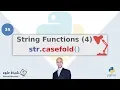 4 String Functions 4 casefold