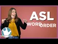 ASL Word Order Topic Comment Sentence Structure