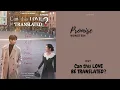 Promise - Wonstein | OST. Can This Love Be Translated? | HAN - ROM - INA
