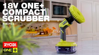 RYOBI 18V ONE Compact Power Scrubber - No sweat