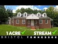 Farmhouse on 1 Acre with a Stream For Sale in Bristol Tennessee