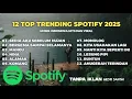 Lagu 12 Lagu Hits Terpopuler \u0026 Viral di Spotify 2025 | Top Trending Spotify 2025 Playlist