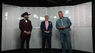 Bill Belichick s inside look on what an NFL draft board looks like Pat McAfee Draft Spectacular
