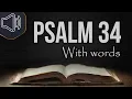 Psalm chapter 34 King James Version KJV Holy Bible reading