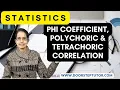 Phi Coefficient Polychoric Tetrachoric Correlation doorsteptutor com Statistics Psychology