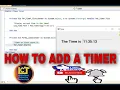 Part 4 how to add a timer in Visual Basic