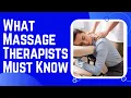 If you re a massage therapist you must know THIS