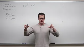 Solving Exponential Equations With Logarithms Precalculus College Algebra 64 