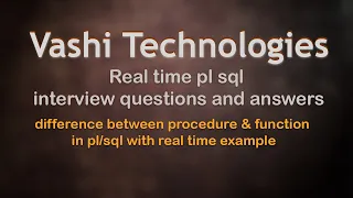 PlSQL Interview Q A ll procedures and functions in ll Difference Procedures functions
