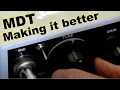 Modifications to the MDT 7 MHz QRP transceiver and a 2 x MDT contact