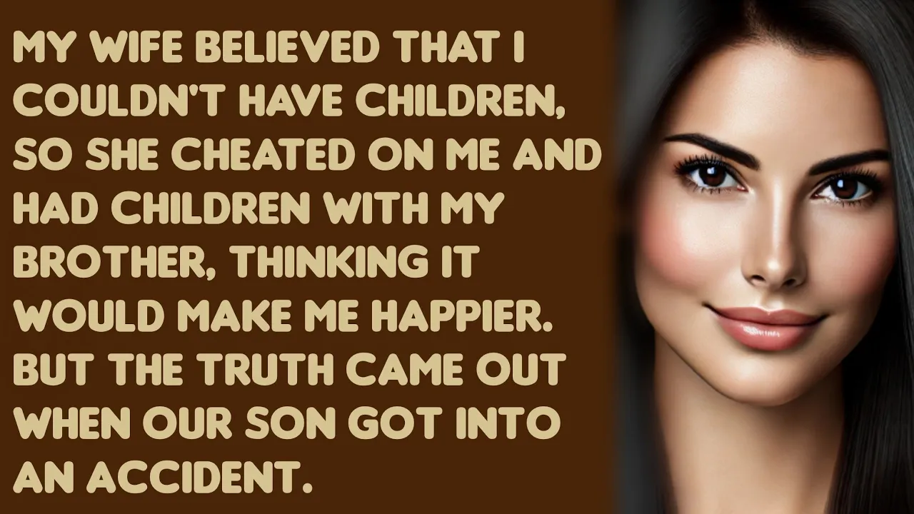 Outline Video My wife believed that I couldn't have children, so she cheated on me and had...