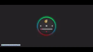 Simple music player in html css javascript