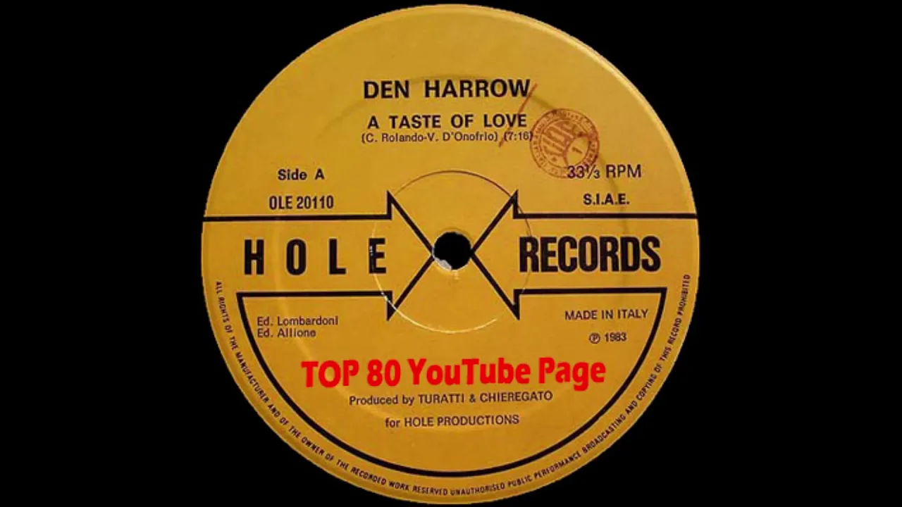 Den Harrow - A Taste Of Love (Extended Version)