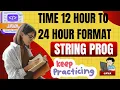 Time 12 Hour to 24 Hour Format - String Java Program Important Java Program ISC Computer Science