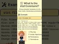 stat command linux