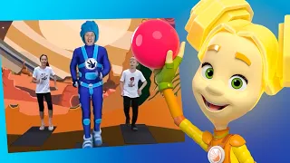 Шпуля и Нолик на тренировке!