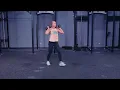 How to Double Dumbbell Front Rack Step Forward Lunge