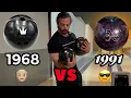 Vintage RUBBER Bowling Ball 1968 VS Vintage REACTIVE Bowling Ball 1991