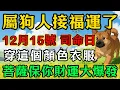Lagu 生肖狗必看！明天12月15號，農曆十月廿六「司命黃道吉日」，起床後穿這顏色衣服，菩薩保你正財橫財大爆發，再倒黴也能逆天改命！#佛靈禪境#屬相運勢#生肖#家運#生肖運勢的那些事#先知#風水變化#提升運勢