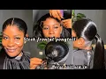 DETAILED FRONTAL PONYTAIL INSTALLATION AND HOW TO DO A HORSE TAIL SEW IN SLEEK PONYTAIL